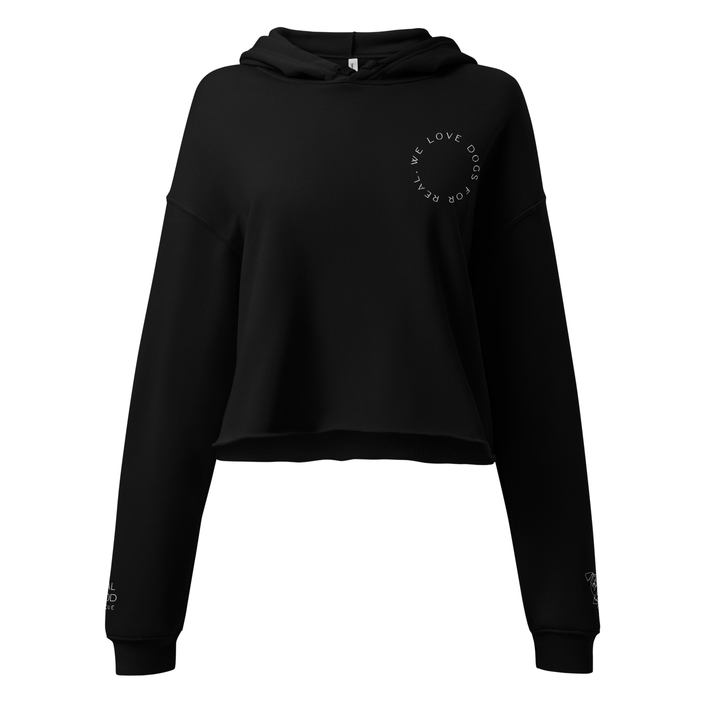 We Lov Dogs Crop Hoodie