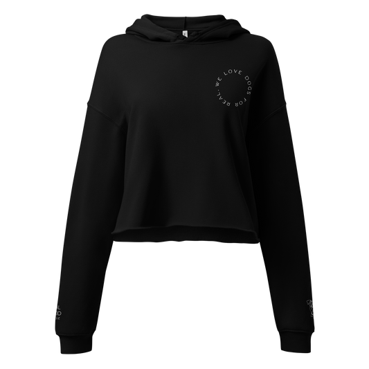 We Lov Dogs Crop Hoodie